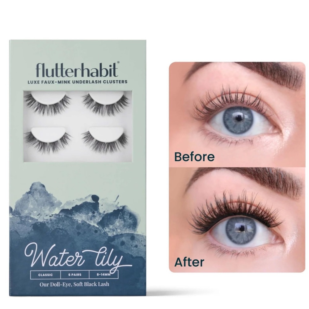 NIB FlutterHabit Water Lily Lash Clusters